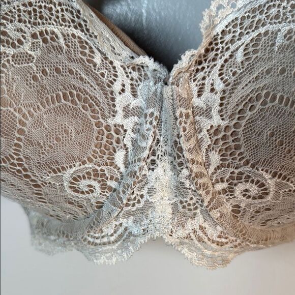 Third Love Beige Cream Lace Bra with Adjustable Straps Size 36D - Picture 4 of 14